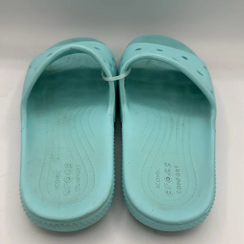 Crocs Classic Non-Slip Wear-Resistant Sports Slippers Unisex Blue - Picture 3 of 4